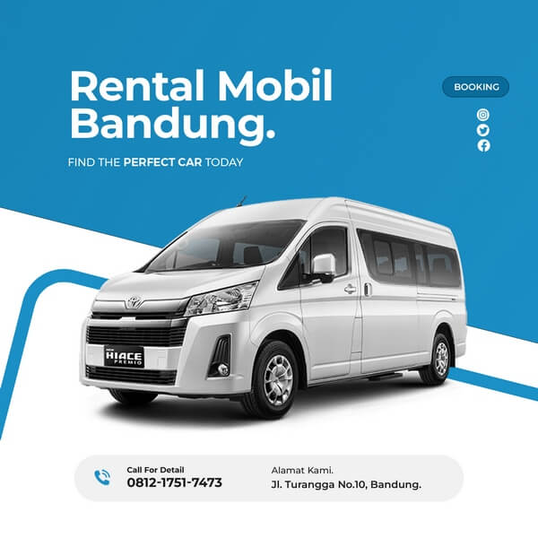 Sewa Mobil Bandung - Hiace Premio
